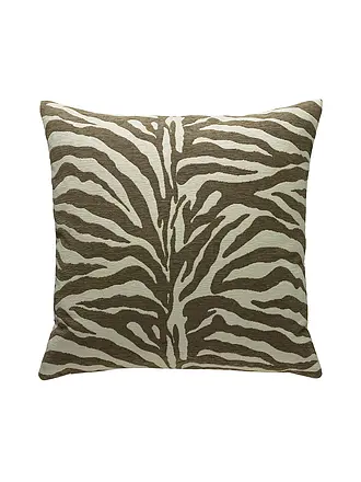 SANDER | Kissenhülle 50x50cm KIBO Olive | grau